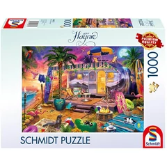 Schmidt 1000 db-os puzzle - With the Caravan by the Sea, Jeff Haynie (58573)
