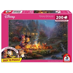 Schmidt 200 db-os puzzle - Disney - Mickey and Minnie - Sweetheart Campfire, Thomas Kinkade (56558)