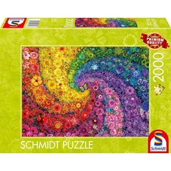 Schmidt 2000 db-os puzzle - Colourful flower swirl (59744)