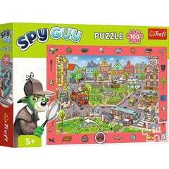 Trefl 100 db-os puzzle - Spy Guy City - Nyomozás a kisvárosban (15590)