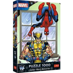 Trefl 1000 db-os Premium Plus puzzle - Marvel karácsony - Pókember és Rozsomák (12088)