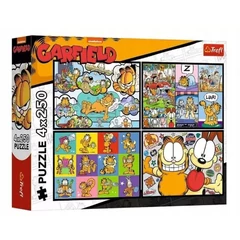 Trefl 4 x 250 db-os puzzle - Garfield (13344)