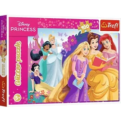 Trefl 100 db-os Csillám puzzle - Disney Princess (14834)