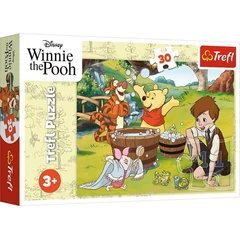 Trefl 30 db-os puzzle - Micimackó és barátai - Egy nap Micimackóval (18321)