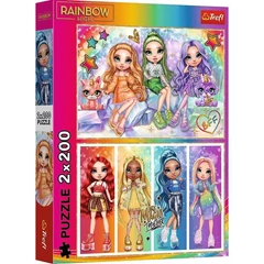 Trefl 2 x 200 db-os puzzle - Rainbow High (13335)