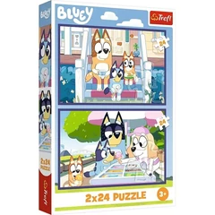 Trefl 2 x 24 db-os puzzle - Bluey (34446)