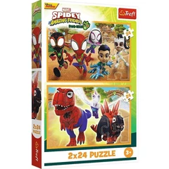 Trefl 2 x 24 db-os puzzle - Spidey és barátai (34432)