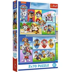 Trefl 2 x 70 db-os puzzle - Mancs őrjárat (34441)