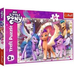 Trefl 24 db-os Maxi puzzle - My Little Pony - Vidám pónik napja (14355)