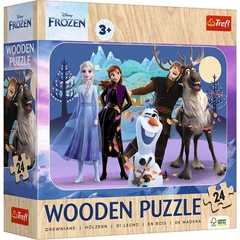 Trefl 24 db-os Wooden Contour Fa Puzzle - Jégvarázs (20264)