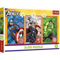 Trefl 3 x 50 db-os puzzle - Avengers - Bosszúállók - Hősök (34891)