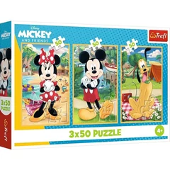 Trefl 3 x 50 db-os puzzle - Mickey egér és barátai (34881)