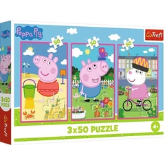 Trefl 3 x 50 db-os puzzle - Peppa malac (34877)