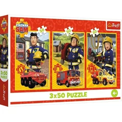 Trefl 3 x 50 db-os puzzle - Sam, a tűzoltó (34880)