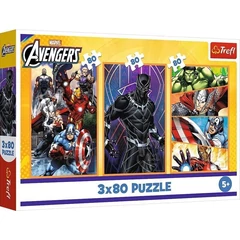 Trefl 3 x 80 db-os puzzle - Avengers - Bosszúállók (34883)