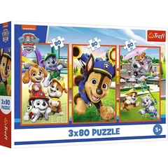 Trefl 3 x 80 db-os puzzle - Mancs őrjárat (34886)