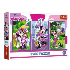 Trefl 3 x 80 db-os puzzle - Minnie egér (34889)