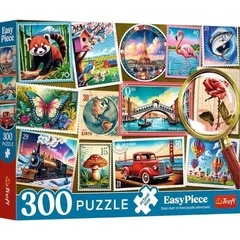 Trefl 300 db-os XXL puzzle - Easy Piece - Bélyeggyűjtemény (23100)