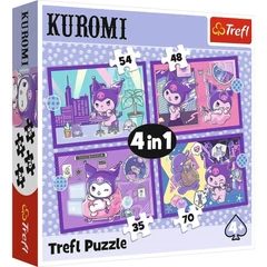 Trefl 4 az 1-ben puzzle (35,48,54,70 db-os) - Kuromi (34676)