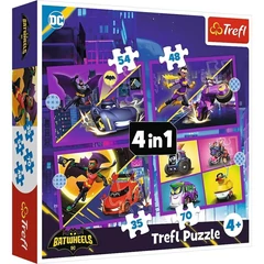 Trefl 4 az 1-ben puzzle (35,48,54,70 db-os) - Batwheels (34658)