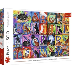 Trefl 500 db-os puzzle - Cica ABC (37527)