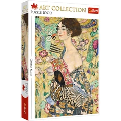 Trefl 1000 db-os Art puzzle - Hölgy legyezővel, Klimt  (93756)