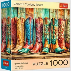 Trefl 1000 db-os puzzle - Színes cowboy csizmák  (99289)