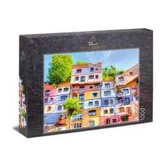 Ulmer 1000 db-os puzzle - Hundertwasserhouse, Wien (1142)