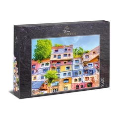 Ulmer 2000 db-os puzzle - Hundertwasserhouse, Wien (1821)