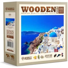 Wooden City 1010 db-os fa puzzle - Santorini, Görögország  (NB1010-0118-XL)