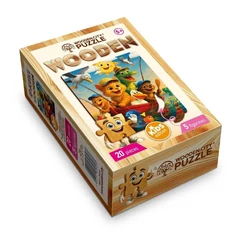 Wooden City 20 db-os fa puzzle - Horgász kalandok (CH99055-SV)