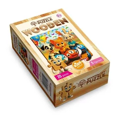 Wooden City 20 db-os fa puzzle - Vidám futam (CH99060-SV)