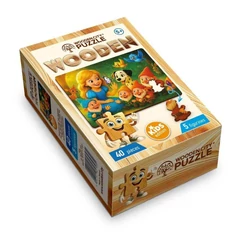 Wooden City 40 db-os fa puzzle - A hercegnő és a törpék (CH99128-MH)