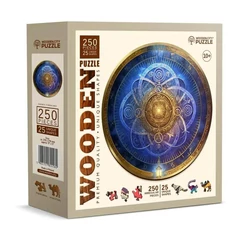 Wooden City 250 db-os fa puzzle - Kék zodiákus (HE0182-L)