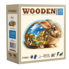 Wooden City 150 db-os fa puzzle - Nyuszi (HE0201-M)