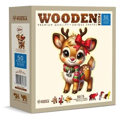 Wooden City 50 db-os fa puzzle - Erdei barát (HE0209-M)