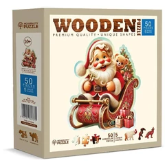 Wooden City 50 db-os fa puzzle - Mikulás kalandjai (HE0210-M)