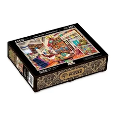 Wooden City 4000 db-os fa puzzle - Könyvek varázsa (LB4000-0137-XXXL)