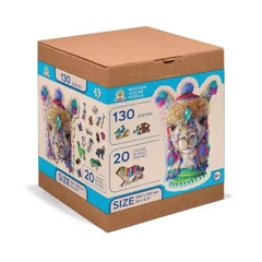 Wooden City 130 db-os fa puzzle - Misztikus alpaka (NB0093-M)