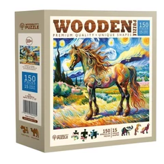Wooden City 150 db-os fa puzzle - Művészi ló (NB0601-M)