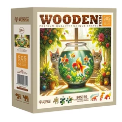 Wooden City 505 db-os fa puzzle - Cicák és halak (NB0700-L)