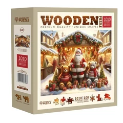 Wooden City 1010 db-os fa puzzle - Karácsonyi vásár (NB0808-XL)