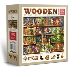 Wooden City 1010 db-os fa puzzle - Mesés könyvespolc (NB0818-XL)
