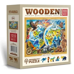 Wooden City 1010 db-os fa puzzle - A Föld élővilága (NB0820-XL)