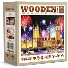 Wooden City 505 db-os fa puzzle - London éjjel (NB505-0006-L)