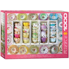 EuroGraphics 1000 db-os puzzle - Colorful Tea Cups (6000-5342)