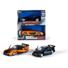 Fast &amp; Furious Legacy Series játék autó  2 db-os, Mazda - Honda Civic (253202011)