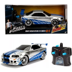 Fast &amp; Furious RC Távirányítós autó Nissan Skyline GTR 1:24 (253203018)