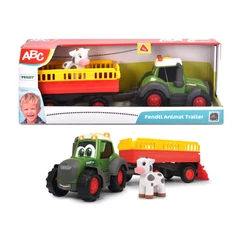 Dickie ABC Happy Fendt állatszállító traktor tehénnel (204115011)