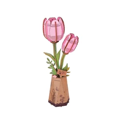 Rowood - Pink Tulip 3D fa puzzle (TW082)
